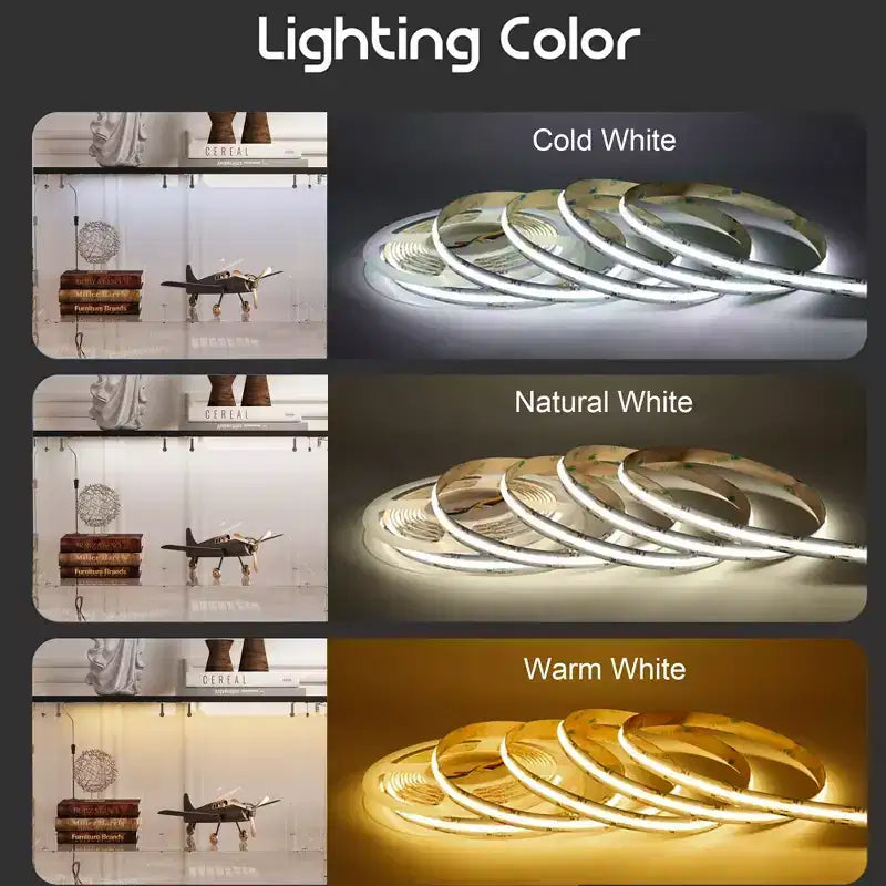 Vitrine en verre avec éclairage LED 3 modes et portes verrouillables