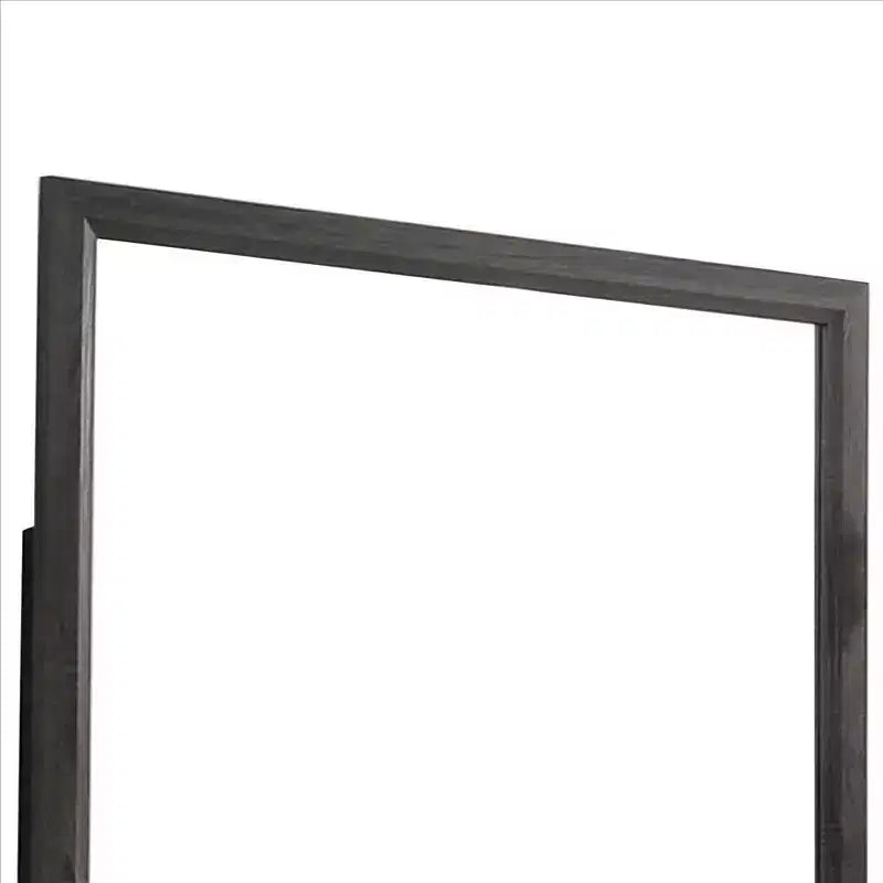 Miroir mural rectangulaire à cadre en bois 39"