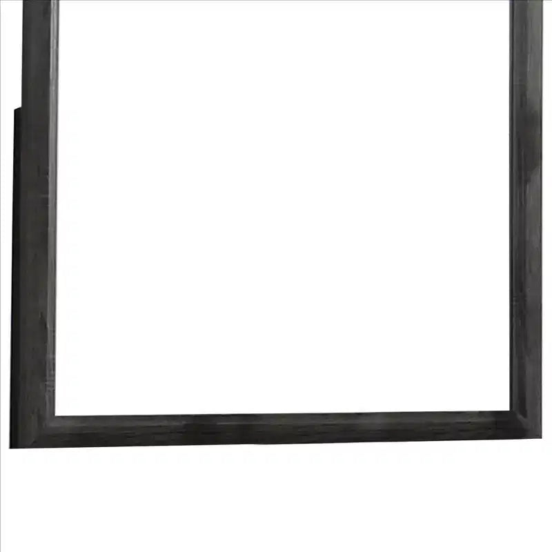 Miroir mural rectangulaire à cadre en bois 39"
