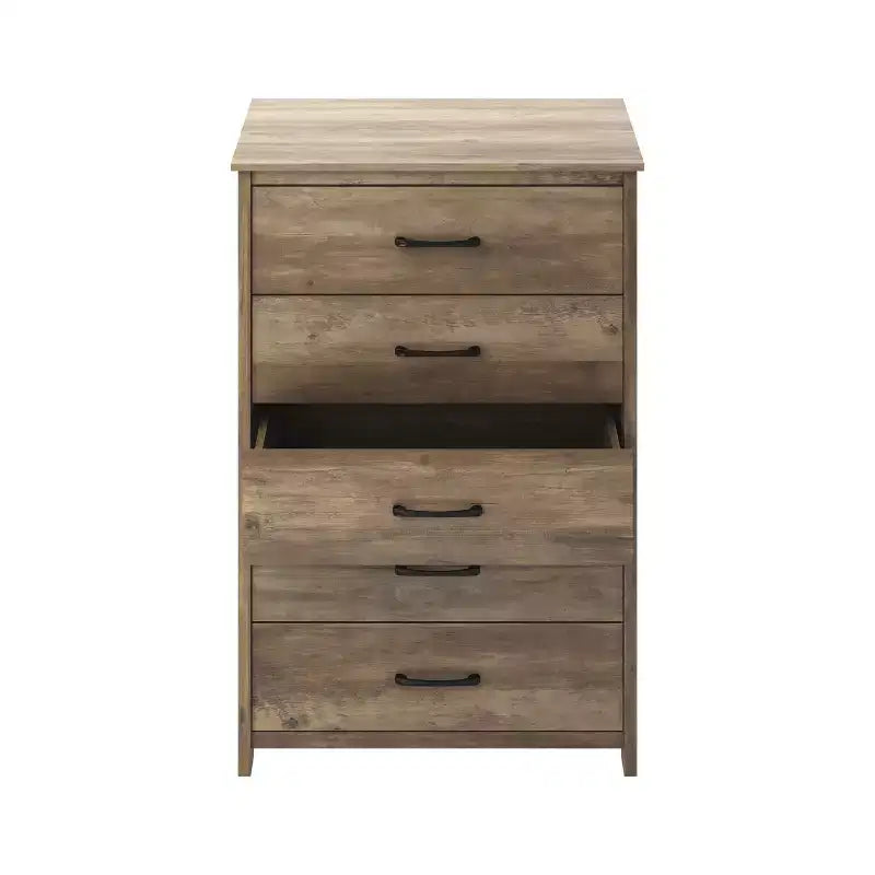 Commode en bois à 5 tiroirs étroite 31,3"L x 15,6"P x 47,7"H