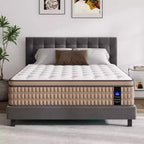 Matelas hybride King 14" en mousse à mémoire de forme sans fibre de verre et ressorts ensachés