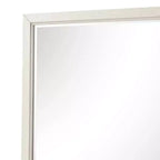 Miroir de commode en bois massif avec verre biseauté 38 po
