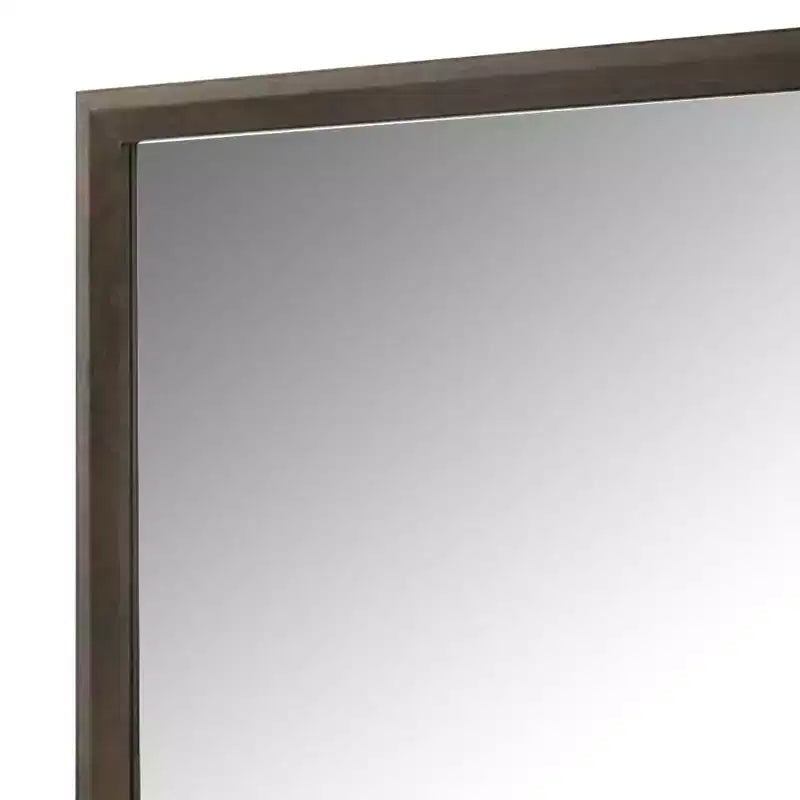 Miroir en bois pour commode avec verre biseauté 44"x45"