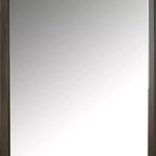 Miroir en bois pour commode avec verre biseauté 44"x45"