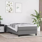 Bed Frame Dark grey Fabric (100% polyester), plywood, engineered wood