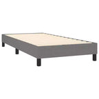 Cadre de lit double XL en tissu polyester et contreplaqué