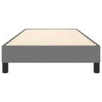 Cadre de lit double XL en tissu polyester et contreplaqué