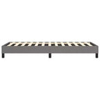 Cadre de lit double XL en tissu polyester et contreplaqué