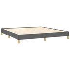 Cadre de lit king-size en tissu polyester et contreplaqué