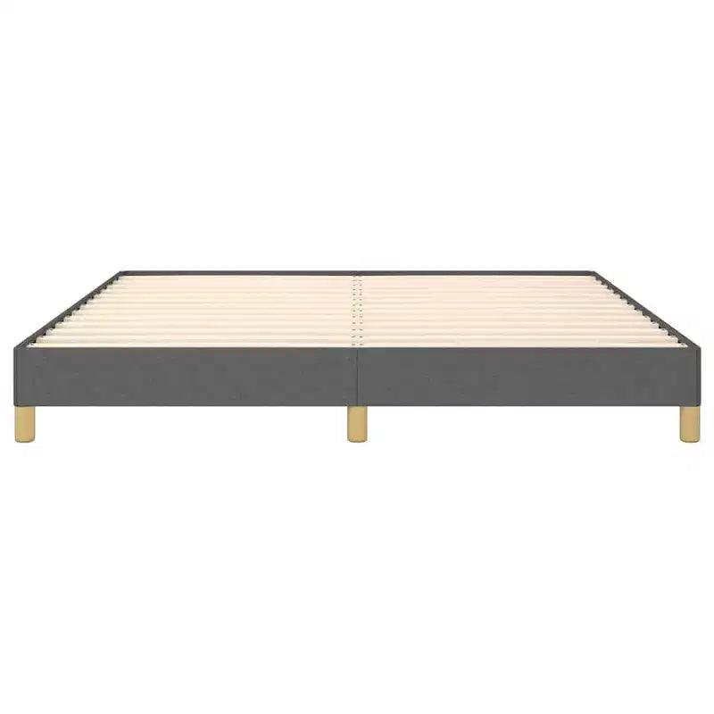 Cadre de lit king-size en tissu polyester et contreplaqué