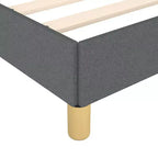 Cadre de lit king-size en tissu polyester et contreplaqué