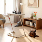 Bureau pliant à hauteur réglable avec roulettes et plateaux latéraux 49 cm (19,29")