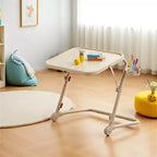 Bureau pliant à hauteur réglable avec roulettes et plateaux latéraux 49 cm (19,29")