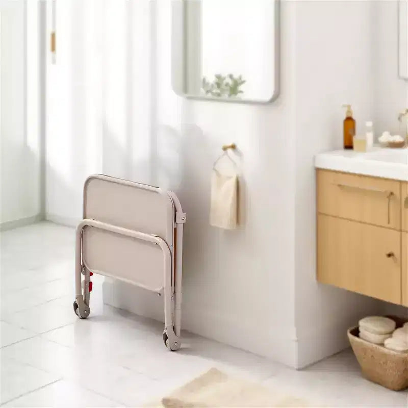 Bureau pliant à hauteur réglable avec roulettes et plateaux latéraux 49 cm (19,29")
