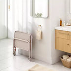 Bureau pliant à hauteur réglable avec roulettes et plateaux latéraux 49 cm (19,29")