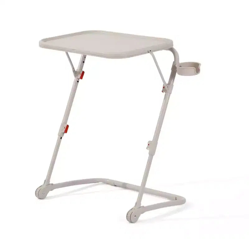 Bureau pliant à hauteur réglable avec roulettes et plateaux latéraux 49 cm (19,29")