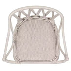 Fauteuil en rotin avec finition blanchie ou naturelle