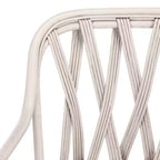 Fauteuil en rotin avec finition blanchie ou naturelle