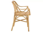 Fauteuil en rotin avec finition blanchie ou naturelle