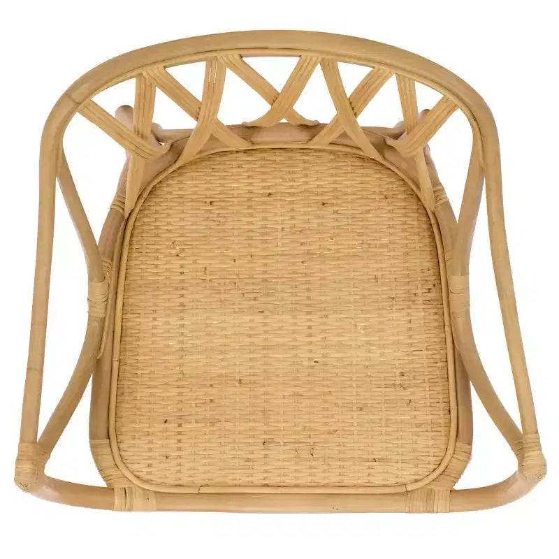 Fauteuil en rotin avec finition blanchie ou naturelle