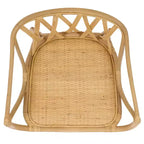 Fauteuil en rotin avec finition blanchie ou naturelle
