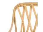 Fauteuil en rotin avec finition blanchie ou naturelle