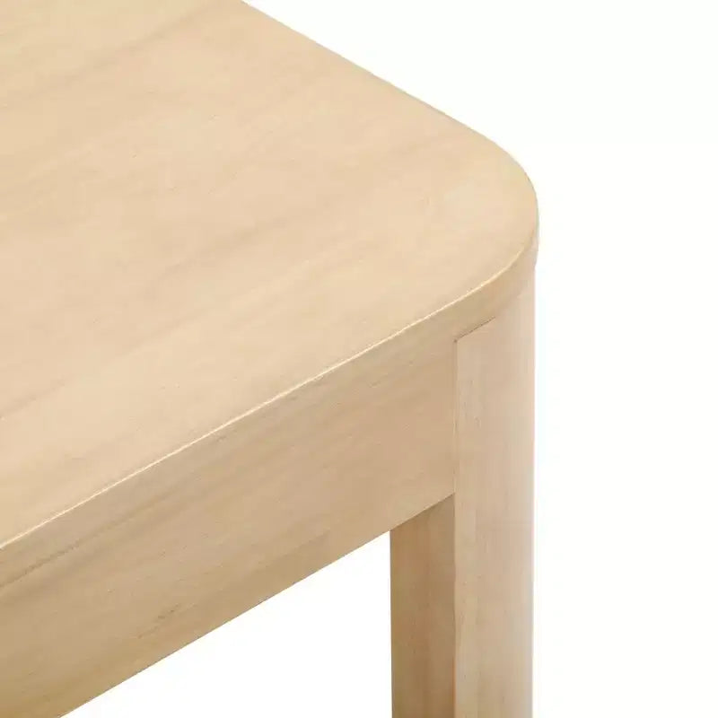 Table basse rectangulaire aux bords arrondis en pin massif 40"x20"