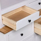 Vitrine et meuble de rangement en bois de pin massif