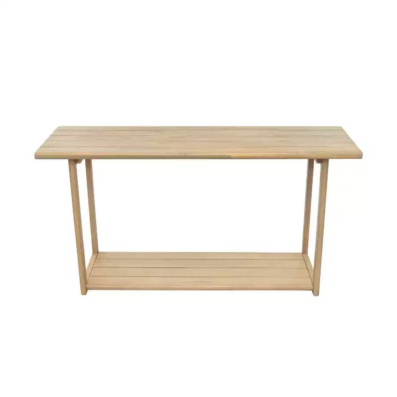 Console rectangulaire en bois d'acacia 60 po