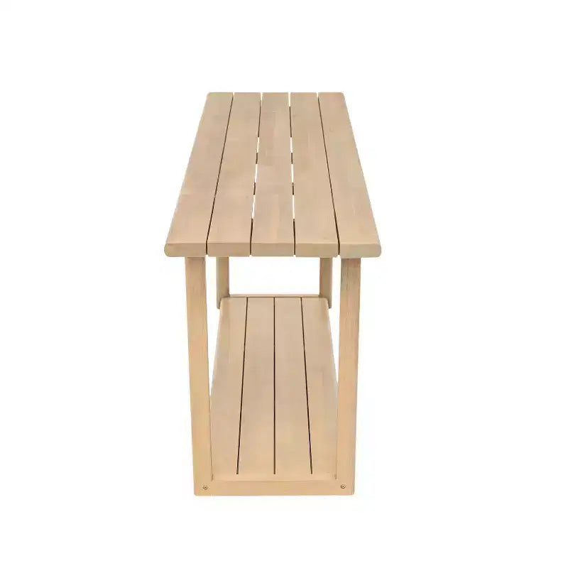 Console rectangulaire en bois d'acacia 60 po