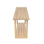 Console rectangulaire en bois d'acacia 60 po