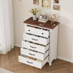 Commode en bois à 5 tiroirs de 105 cm de haut