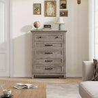 Commode en bois à 5 tiroirs de 105 cm de haut