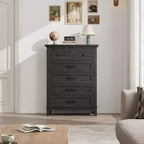 Commode en bois à 5 tiroirs de 105 cm de haut
