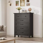 Commode en bois à 5 tiroirs de 105 cm de haut