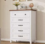 Commode en bois à 5 tiroirs de 105 cm de haut