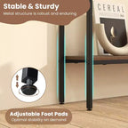 Console étroite en bois de 44 po avec étagère inférieure