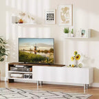 Meuble TV en bois Meuble de divertissement 181,6 cm pour téléviseurs jusqu'à 80"