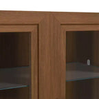 Enfilade Modulaire en Bois avec Charnières Réglables et Passe-câbles