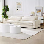 Canapé 4 places rembourré Mid-Century Modern 266 cm