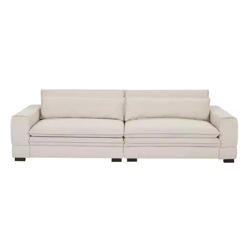 Canapé 4 places rembourré Mid-Century Modern 266 cm