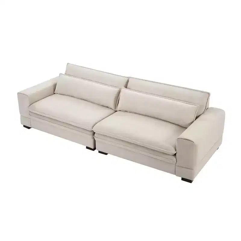 Canapé 4 places rembourré Mid-Century Modern 266 cm