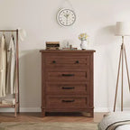 Commode en bois à 4 tiroirs de 88,4 cm de haut
