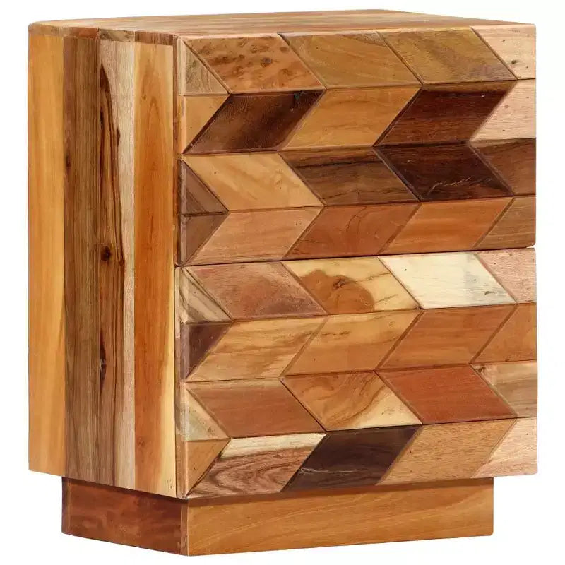 Table de chevet en bois de récupération 40x30x50 cm