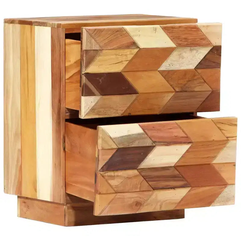 Table de chevet en bois de récupération 40x30x50 cm