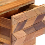 Table de chevet en bois de récupération 40x30x50 cm