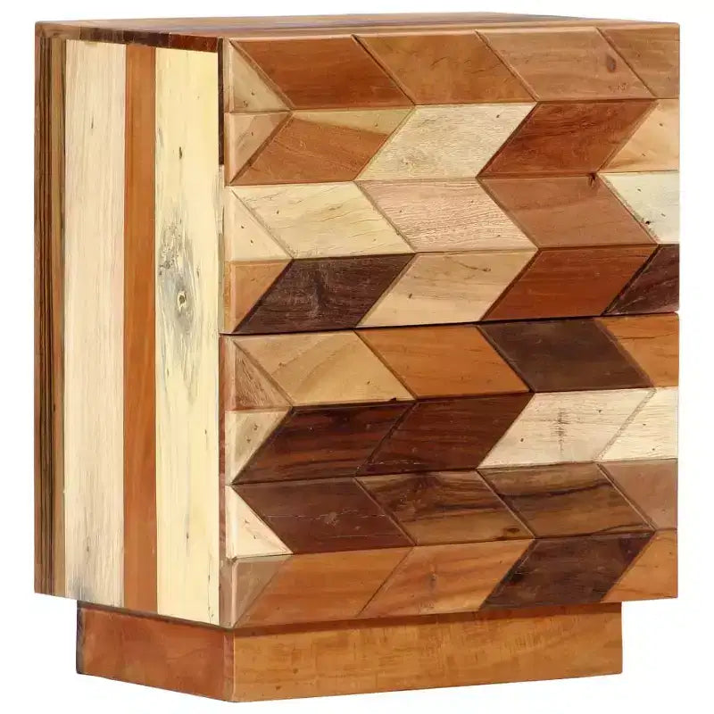 Table de chevet en bois de récupération 40x30x50 cm