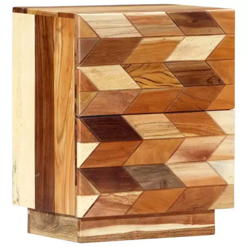 Table de chevet en bois de récupération 40x30x50 cm